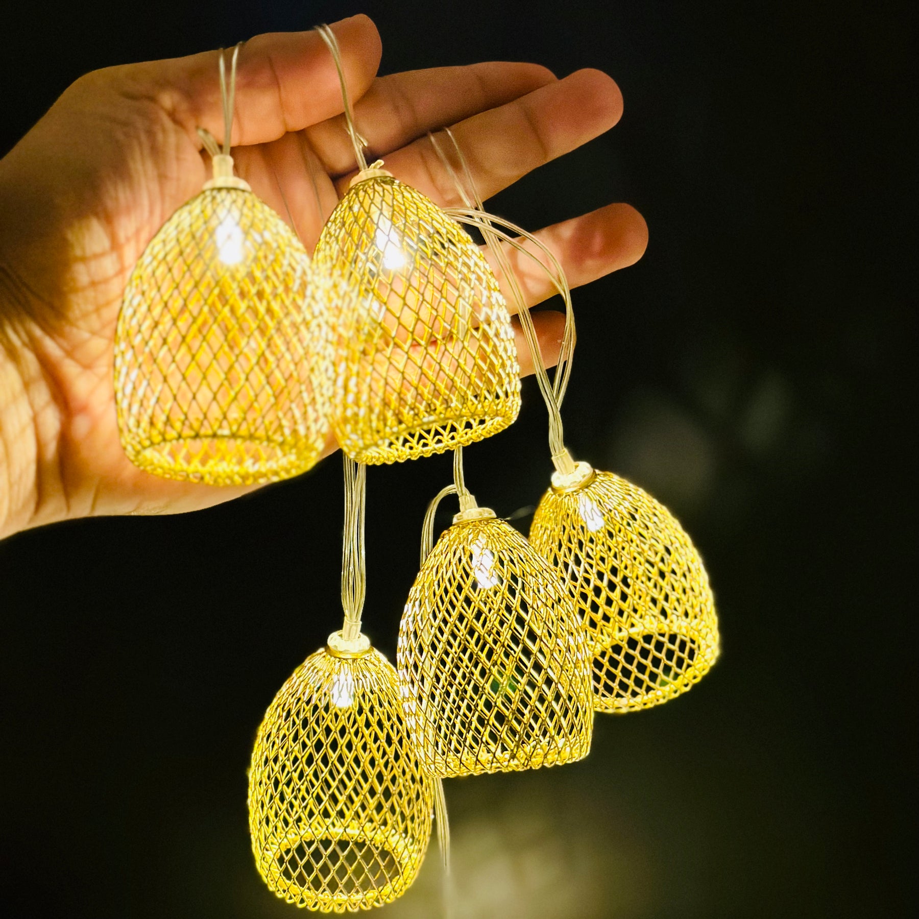 Fairy LED Golden Metal Lights