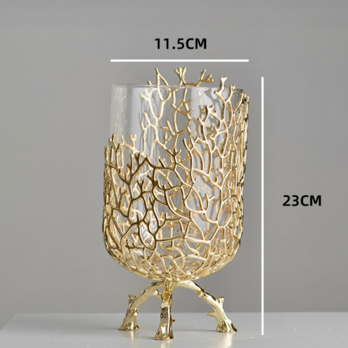 Exclusive Metal Coral Vases ( Set Of 2)