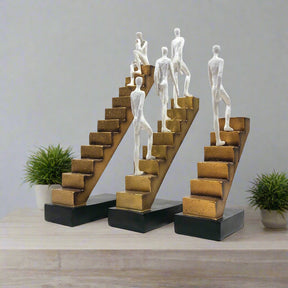 Resin Man Statue on Stairs