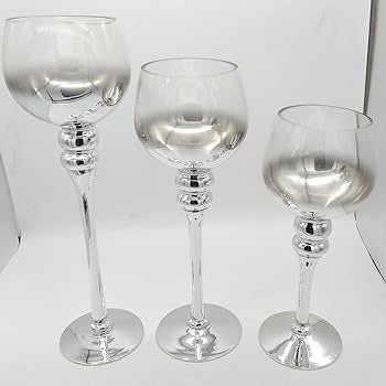 Crystal Candlestick (Set of 3)