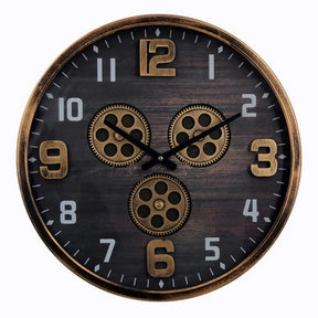 Moving Gear  Retro Metal Wall Clock