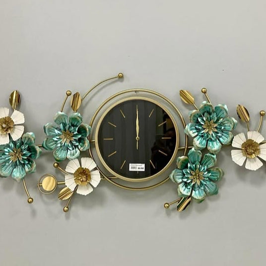 Exclusive Flower  Green Wall Clock