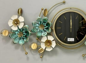 Exclusive Flower  Green Wall Clock