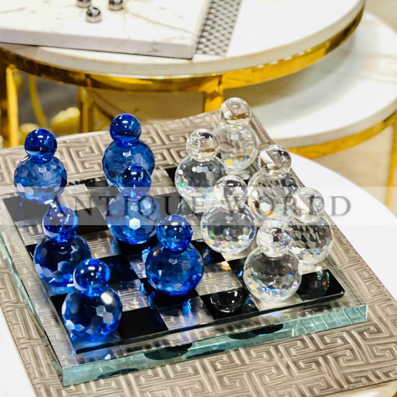Triumph Crystal Chess Glass Bame Board