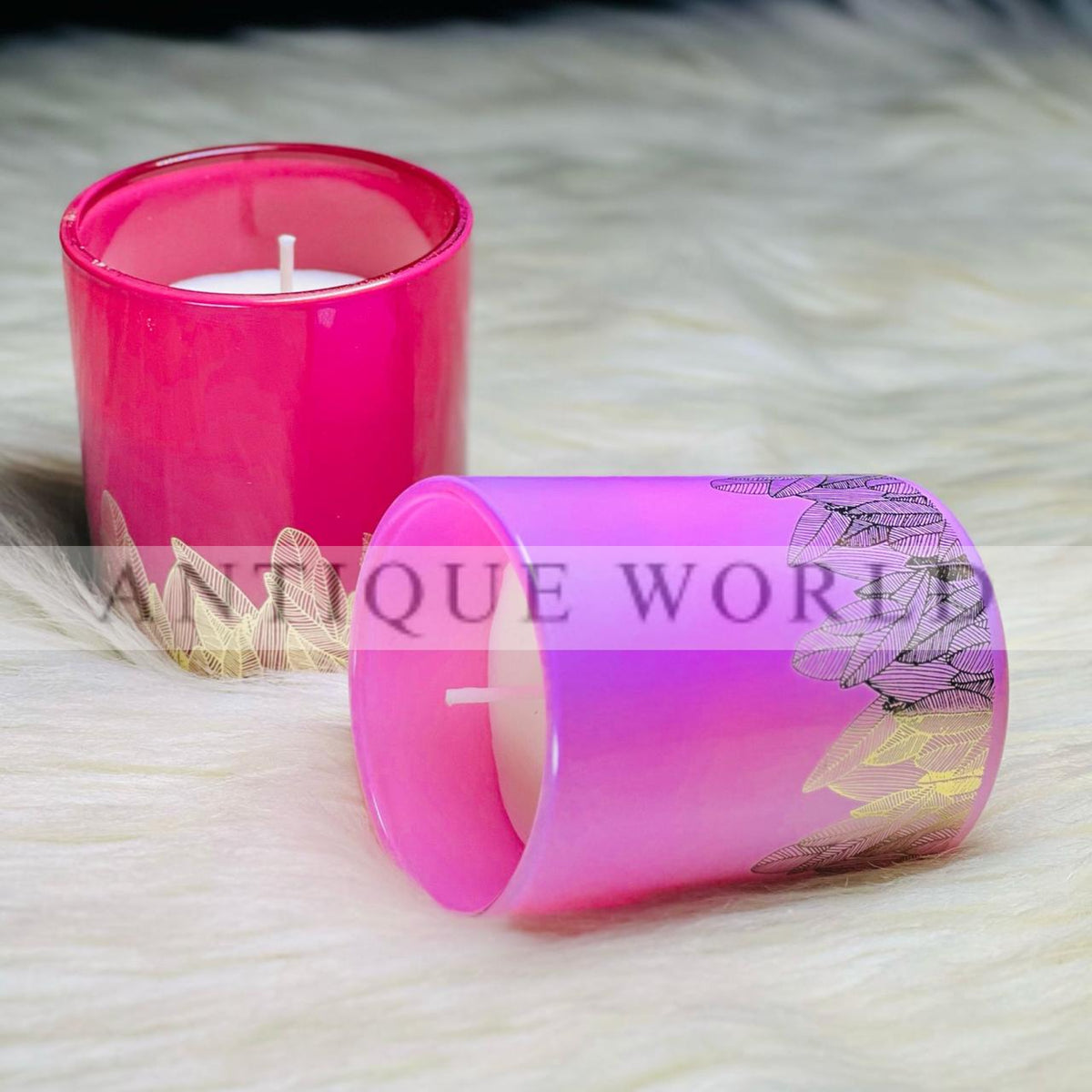 Elegant Gradient Gel Candles