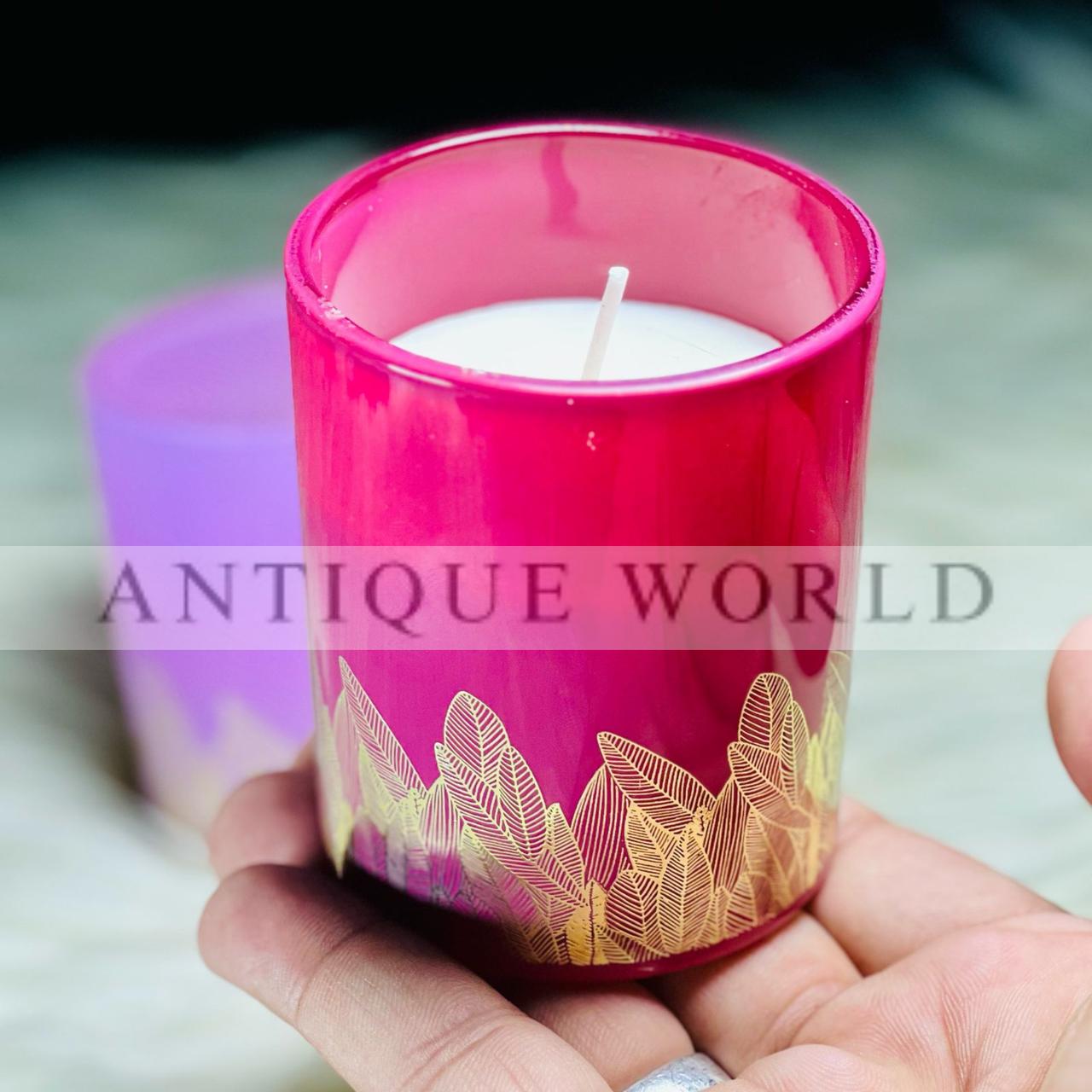Elegant Gradient Gel Candles