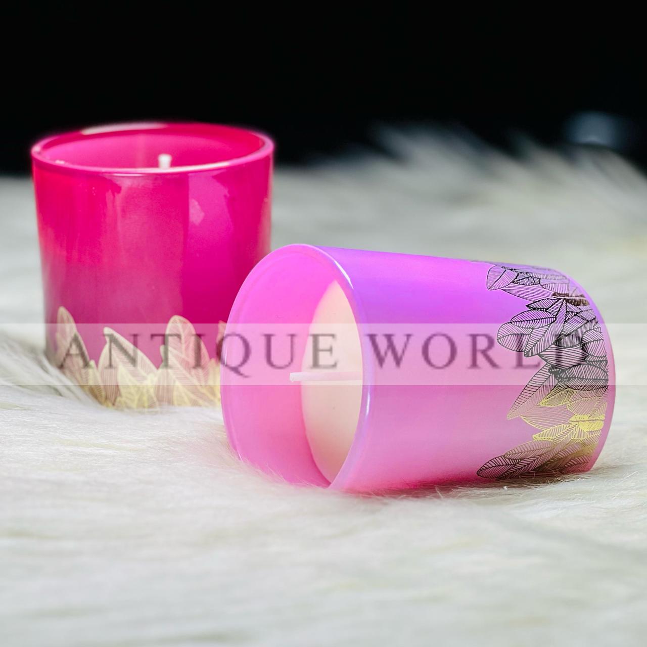 Elegant Gradient Gel Candles