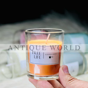 Aroma Bliss Multi Shaded Glass Scented Candle