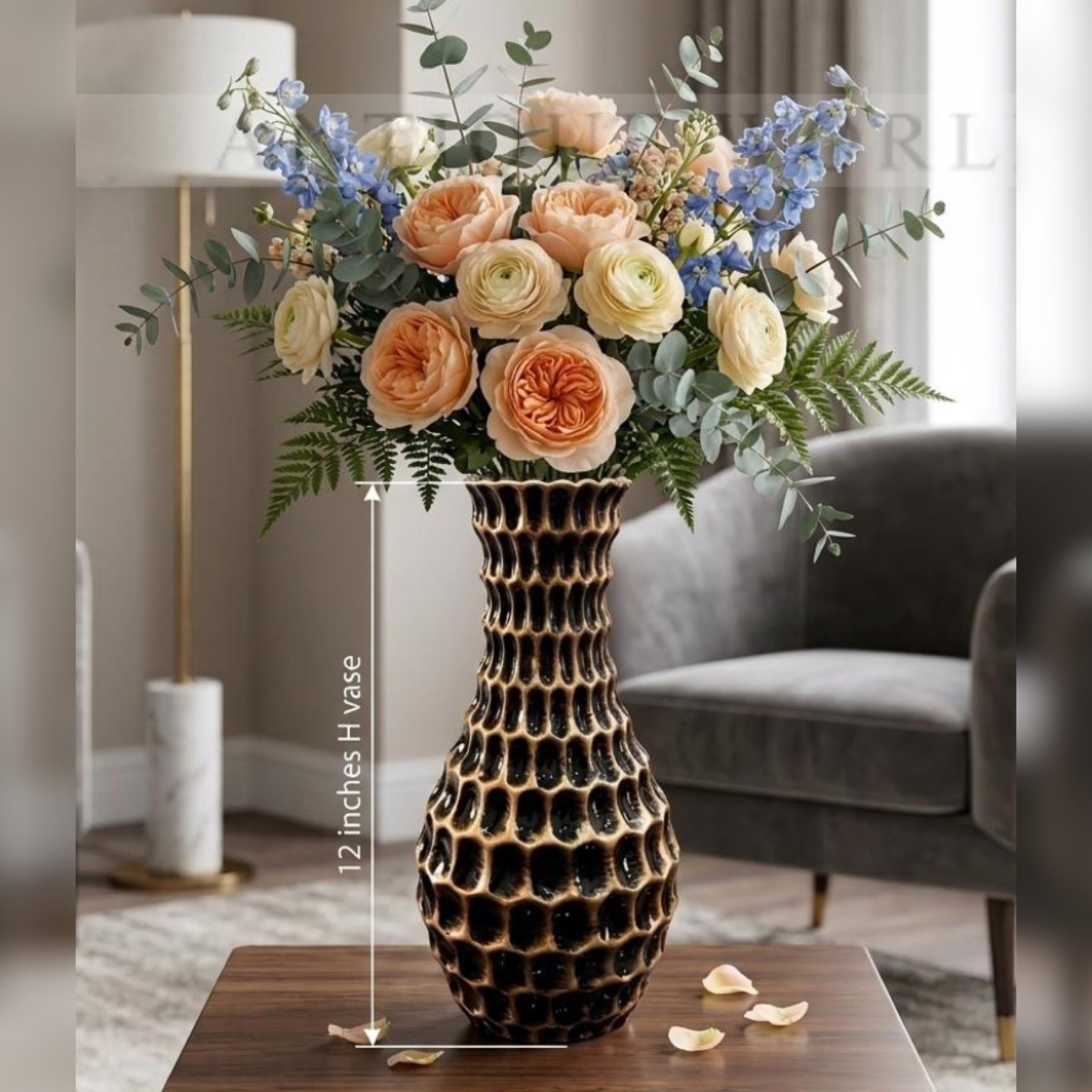 Aurelian Honeycomb Antique Vase