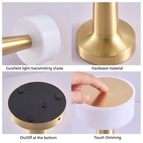 Rechargeable Touch Sensor LED Metal Lamp