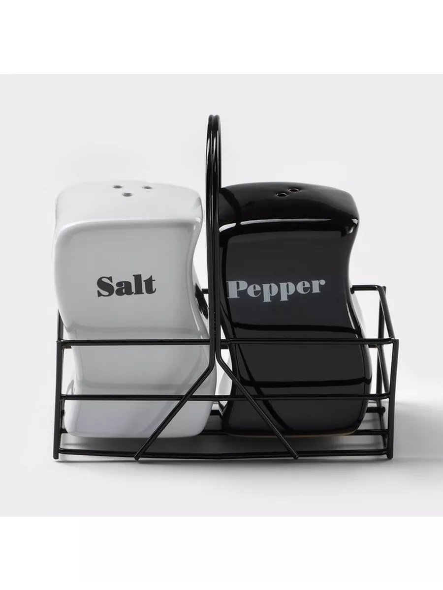 Salt And Pepper Spice Jars(Set Of 2)