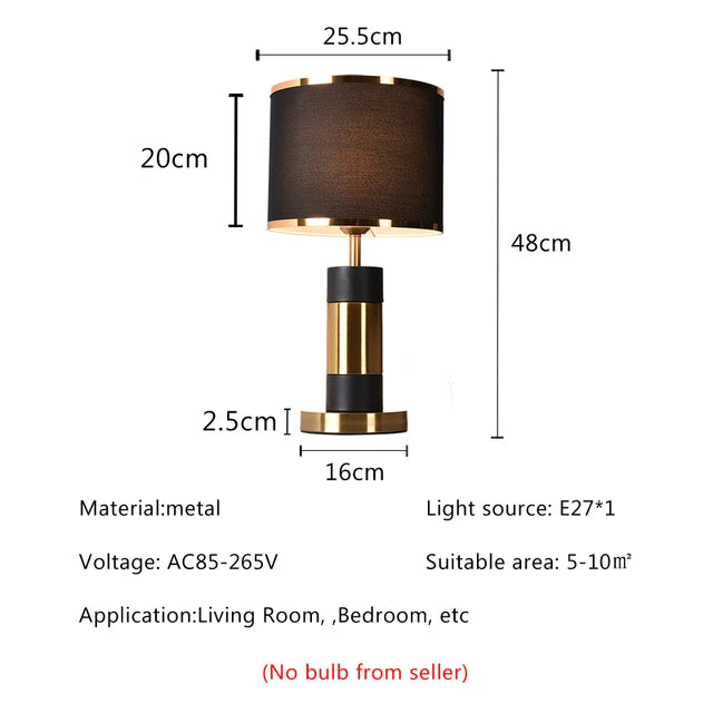 Luxury Black able Lamp