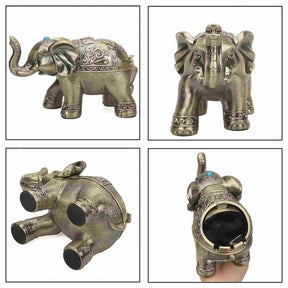 Ashtray For Home Antique Metal Retro Elephant Mode