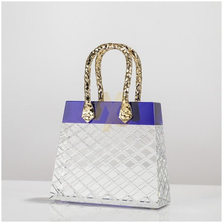 Luxe Crystal Hand Bag Decor