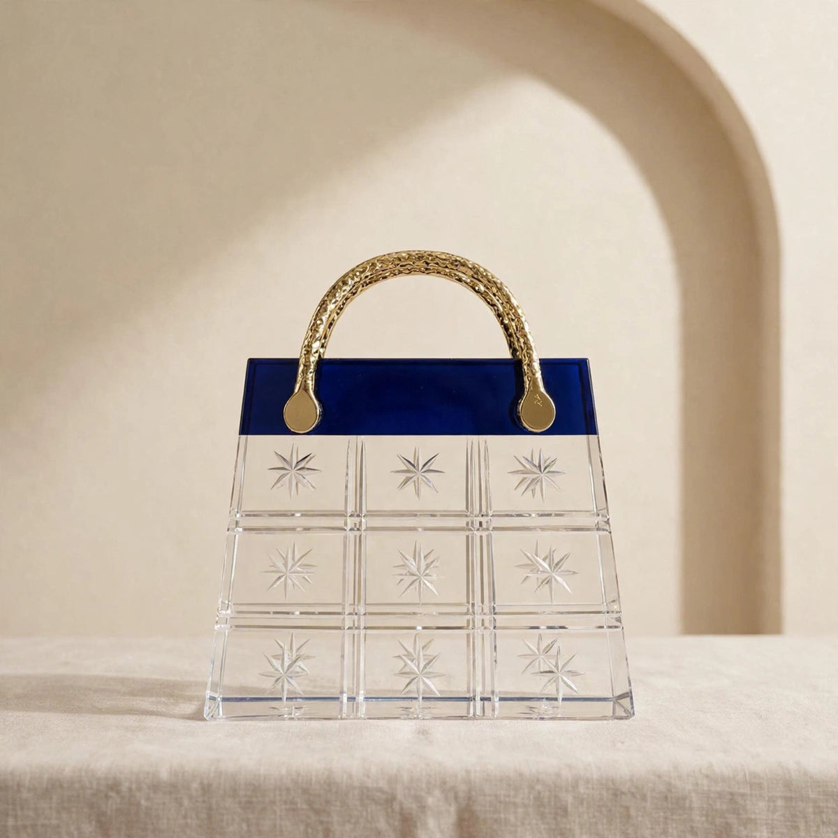 Luxe Crystal Hand Bag Decor
