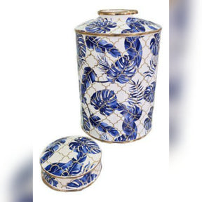 Decorative Vase Blue or White Pot(Set Of 2)