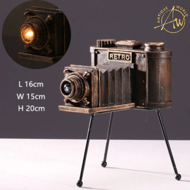 Vintage industrial style Resin Camera Ornament