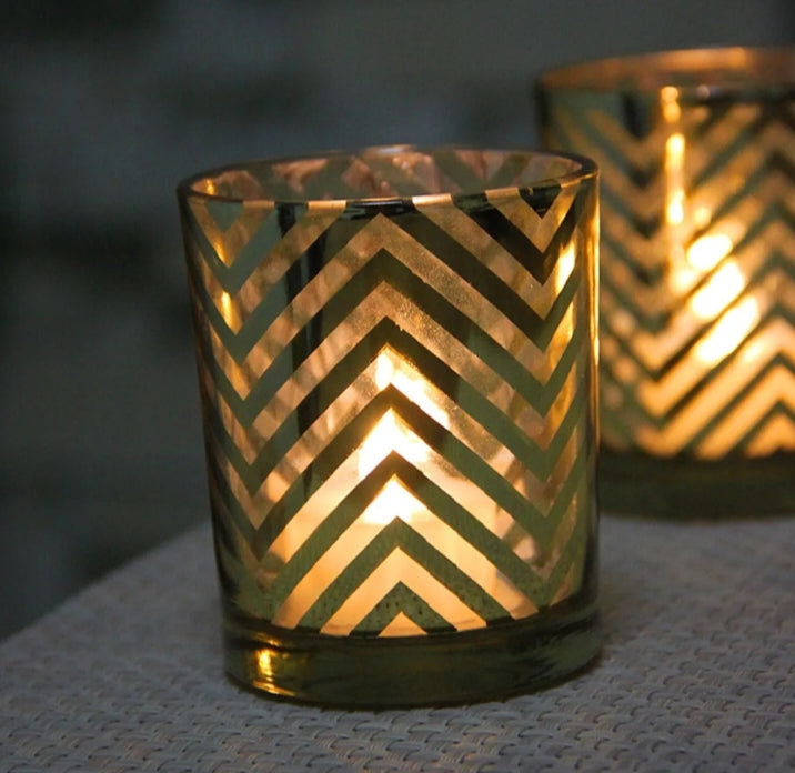 Glass LED Candles ( Set of 3 )
