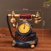 European Retro Telephone Clock