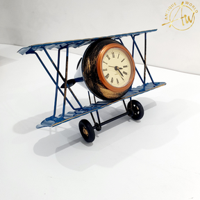 Metal Retro Airplane Clock