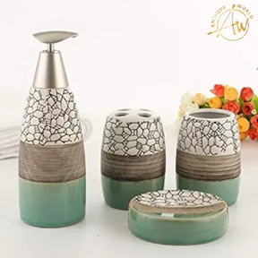 Triple Shaded Ceramic Bathroom Set