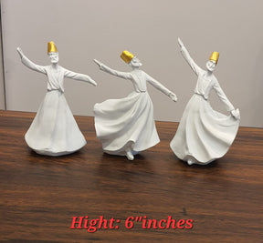 Classical Dervish  Art Sculpture( Set of 3)