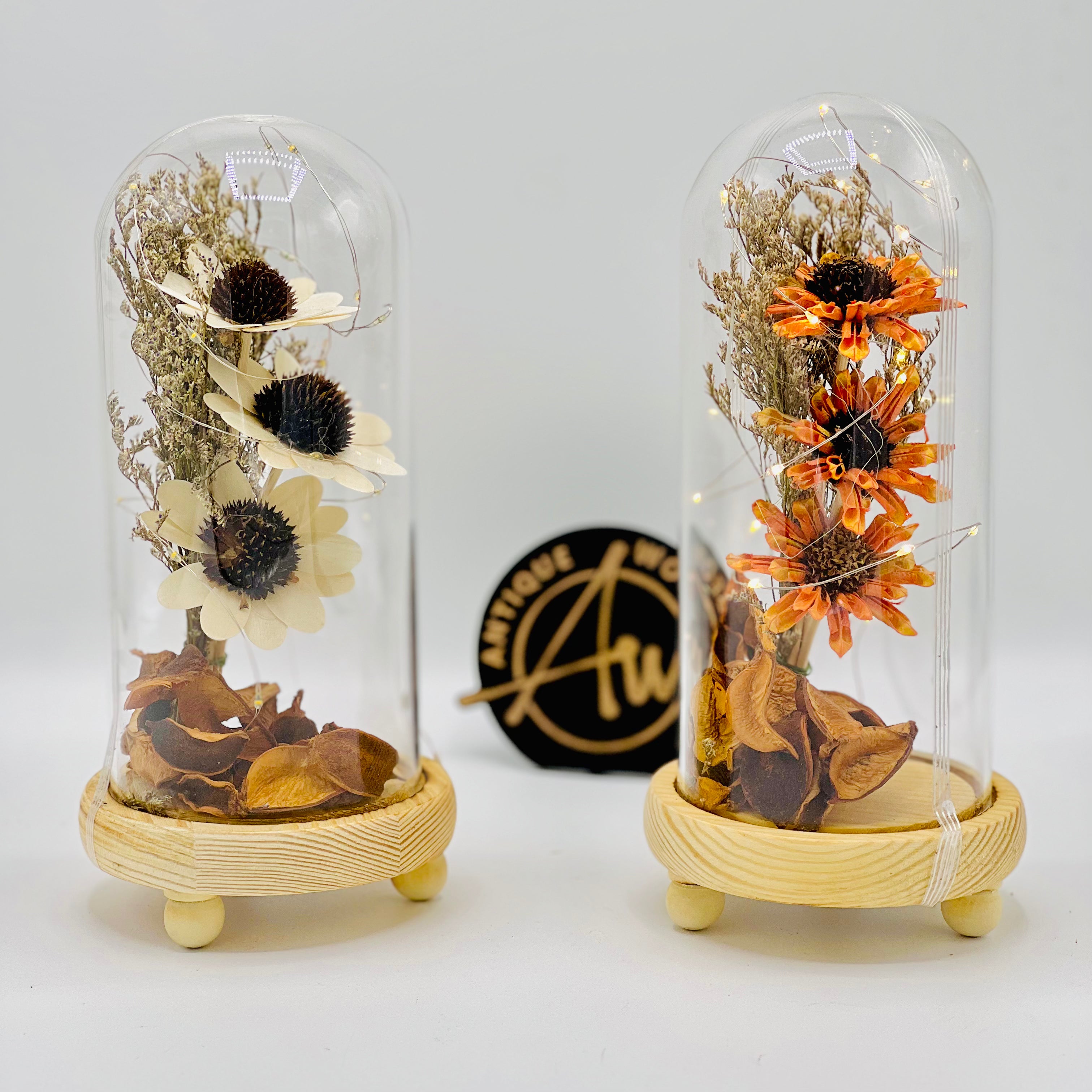 Floral Glow Globe