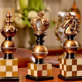 Chess Pieces Ornaments (Set of 3)