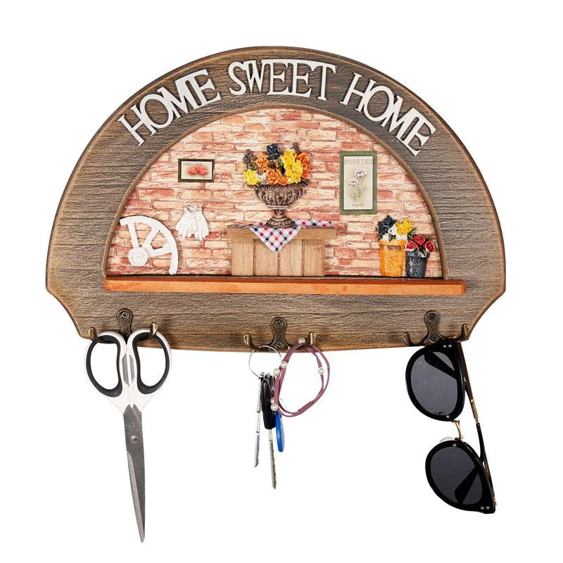 Sweet Home  Wall Mounted Key Holder