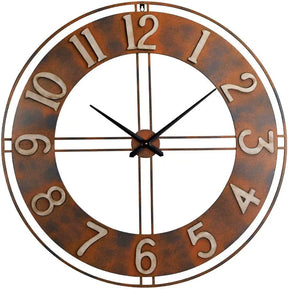Metal Decorative Rusty Wall Clock