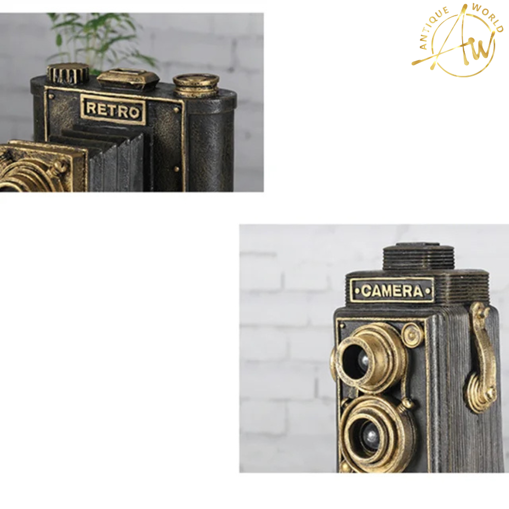 Vintage industrial style Resin Camera Ornament