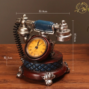 European Retro Telephone Clock