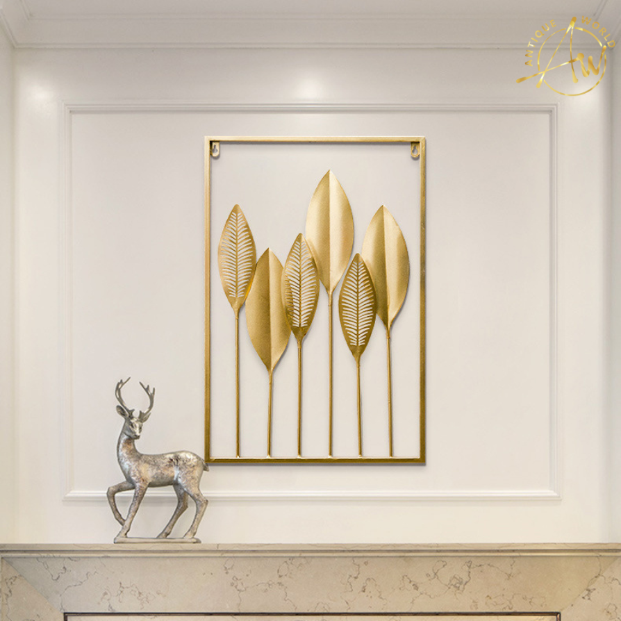 Gold Leaf Metal Wall Decor