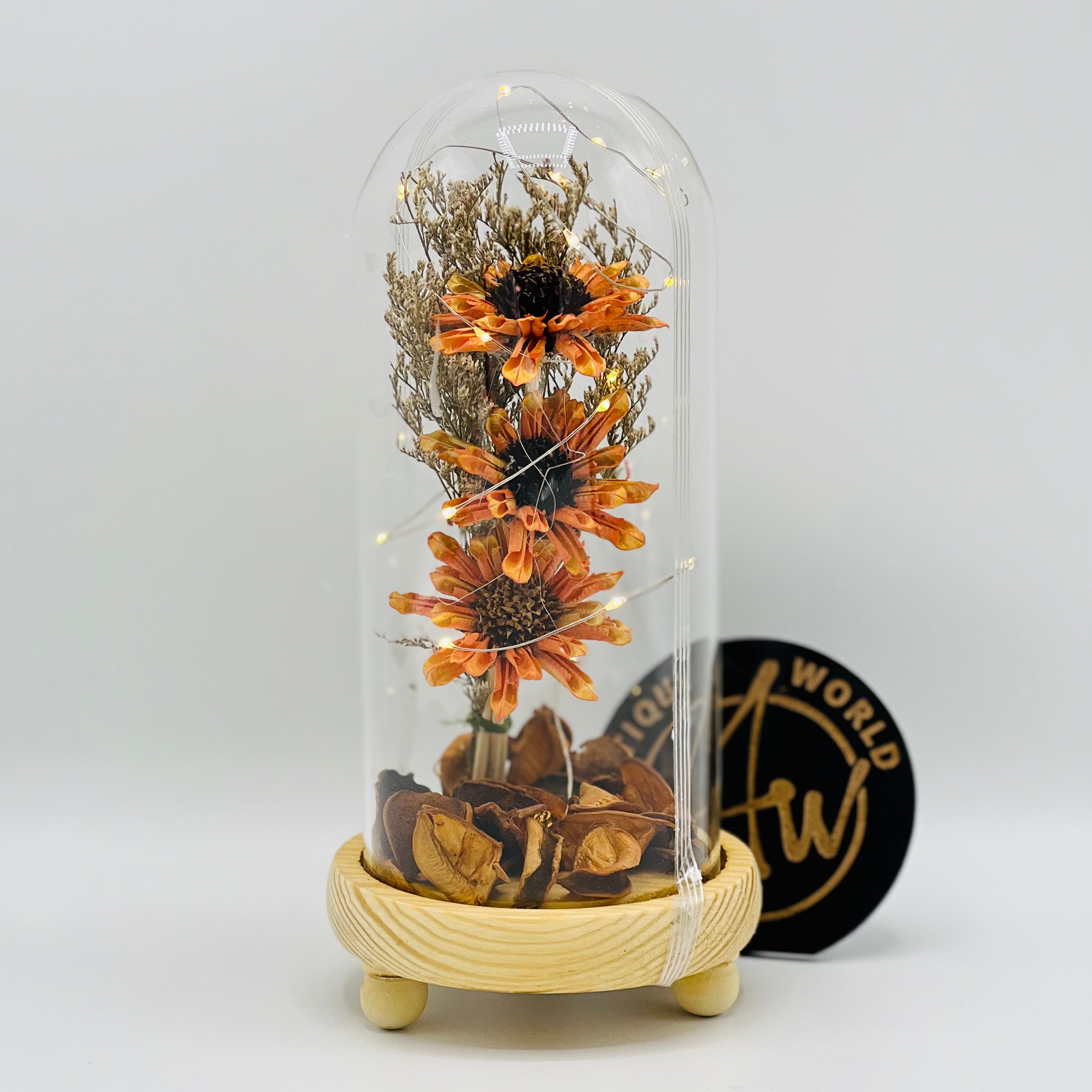 Floral Glow Globe