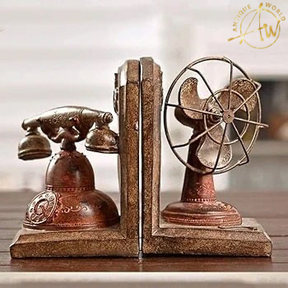 Nostalgic Telephone Fan Model Bookend