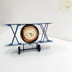 Metal Retro Airplane Clock