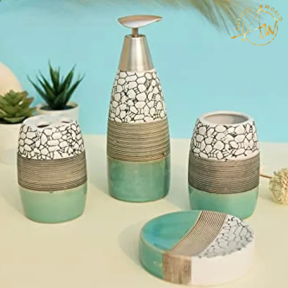 Triple Shaded Ceramic Bathroom Set