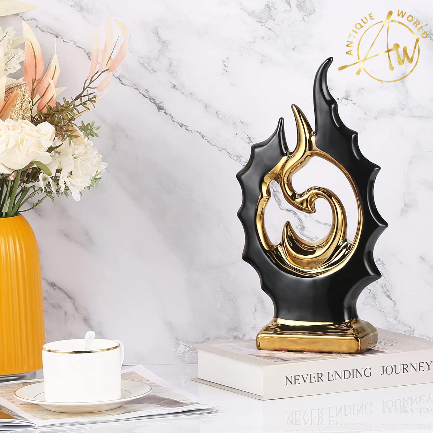 Ceramic Abstract Statue Decor