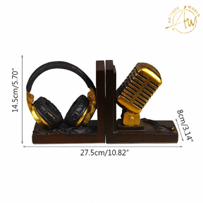 Microphone Headset Model Bookend