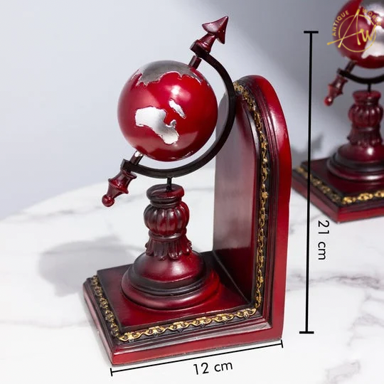 Wander World Wide Ruby Red Bookend