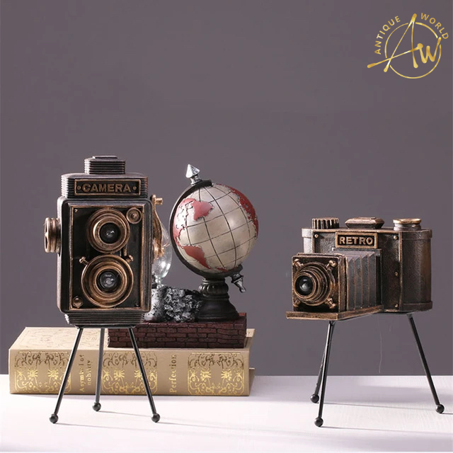 Vintage industrial style Resin Camera Ornament