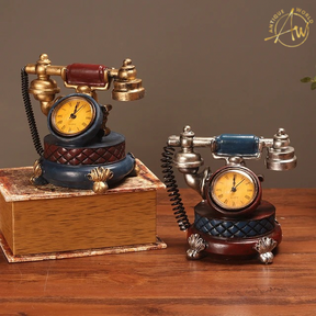 European Retro Telephone Clock