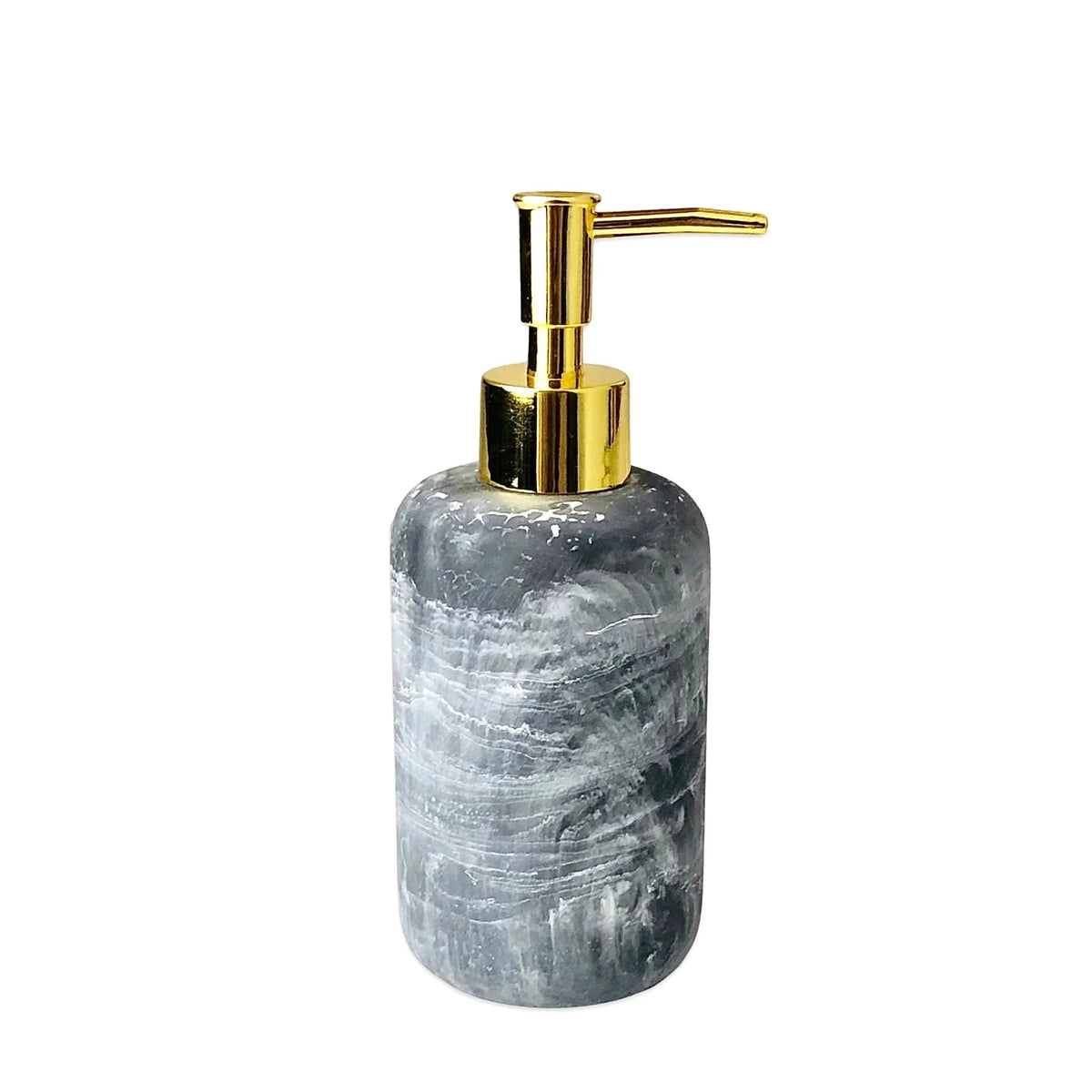 Gray Textured Marble Soap Dispenser