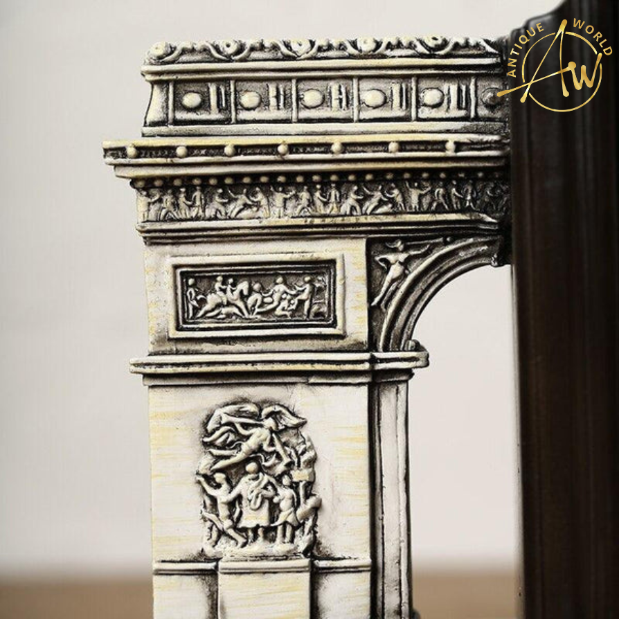 France Triumphal Arch Building Bookends | Home Décor