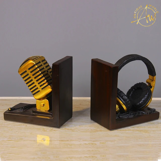 Microphone Headset Model Bookend