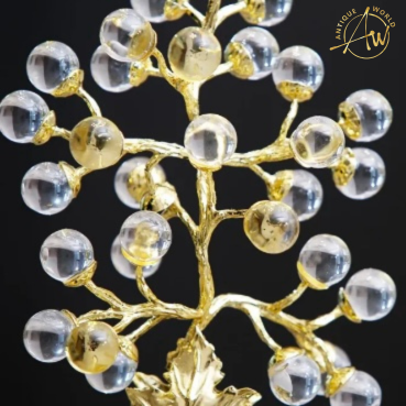 1 Pc Crystal Ball Gemstone Tree Ornament