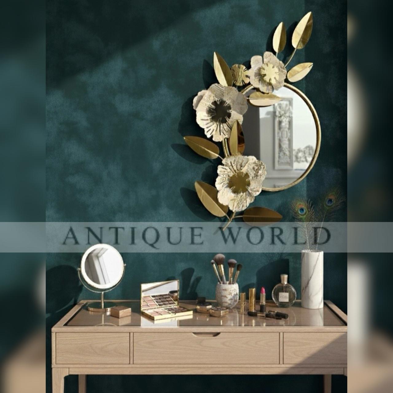 Golden Bloom Harmony Mirror