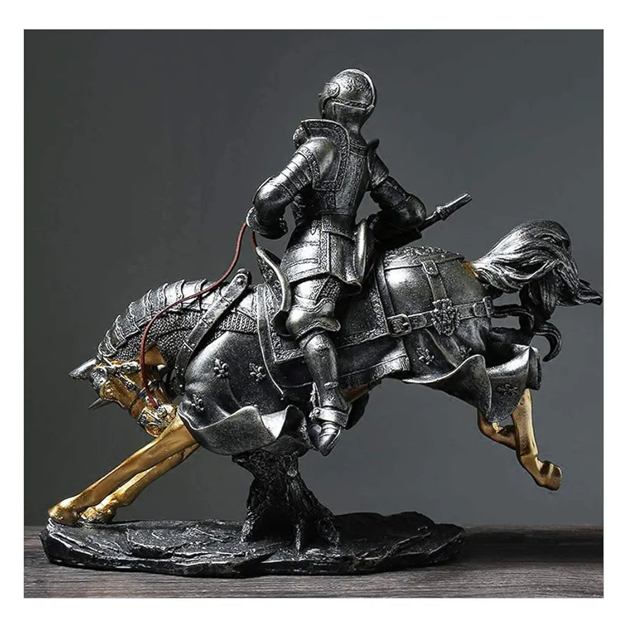Medieval Knight Statue Sculpture