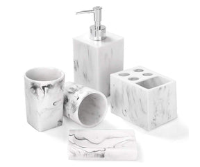 Bathroom Accessories  Resin Marble Look