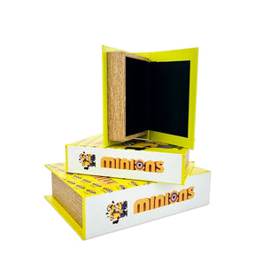 Yellow Secret Book Storage Box (Set of 3)